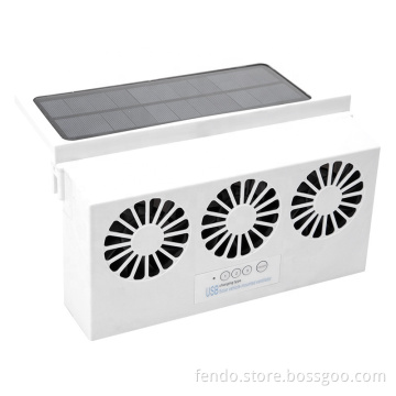 Summer New Style USB Auto Solar Ventilating Fan for Car - Ventilation and Odor Removal